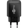 Goobay 65367 Charger Indoor AC for Laptop Smartphone Tablet Must