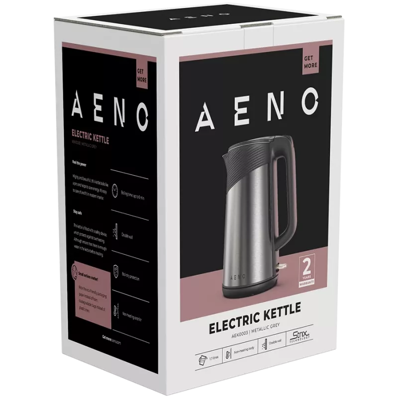 AENO EK3 elektriline veekeetja 1,7 L 2200 W Must