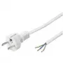 Wentronic Goobay maandatud toitekaabel isemonteerimiseks, 1,5 m, valge - Type F (Type F, CEE 7/7) > lahtised kaabliotsad (51328)