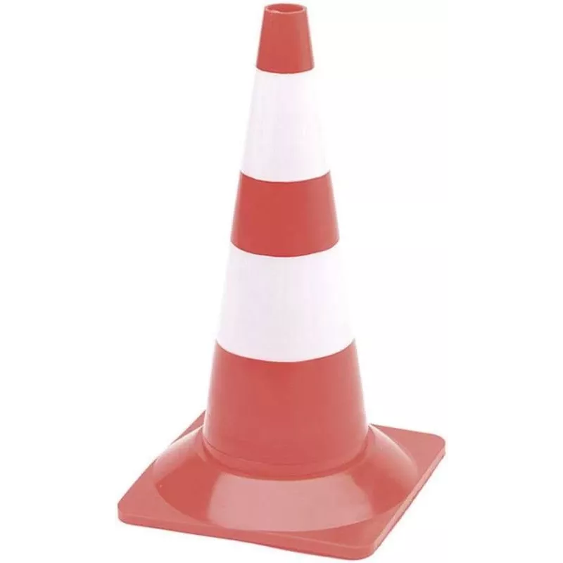 Velleman 1190-50 liikluskoonus punane-valge PVC (1190-50)