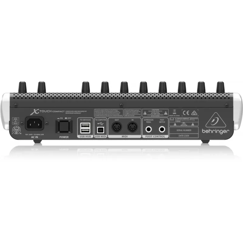 Behringer X-TOUCH COMPACT MIDI-klaviatuur USB Must