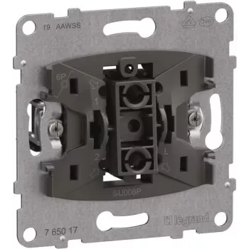 Legrand SEANO Insert Taster765017m.Wechselkontakt m.N Terminal 10A (765017)