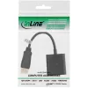 Microconnect DPDVID videokaabli adapter 0,15 m DisplayPort DVI-D must