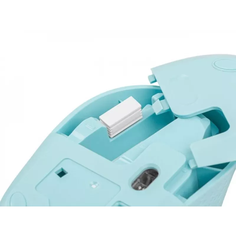 Juhtmevaba mõlemakäeline hiir NATEC STORK — Bluetooth + USB Type-A, 1600 DPI, 3 nuppu, helesinine