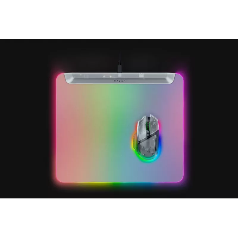 Mänguhiire matt Razer Firefly V2 Pro Valge — RGB taustvalgustusega, USB toitega, libisemiskindel alus
