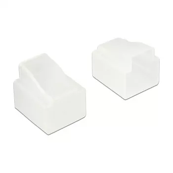 Pistikupesa turvakate DELOCK 64017 RJ-11 jaoks läbipaistev, polüetüleen, 13×14,4×12 mm, 10 tk pakendis