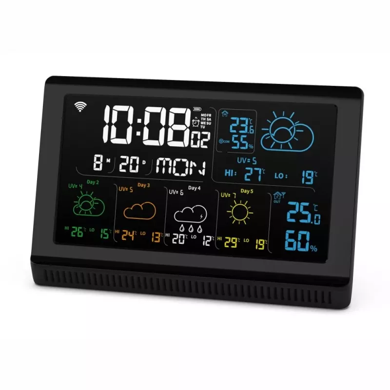 Nutikõlar MANTA MTO200B Windy Must — Bluetooth ja Wi‑Fi juhtmevaba heli, häälassistendi tugi