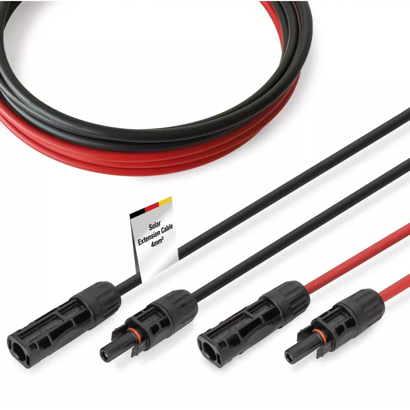 Kaabel Digitus DK-SCEC64-0030 4 mm² MC4 pistikuga 3 m must punane