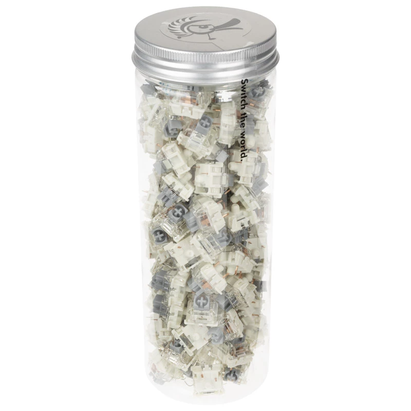 Ducky Gateron G Pro Silver Switches, mechanisch, 3-Pin, linear, MX-Stem, 45g - 110 Stück (DSK110-PPA3)