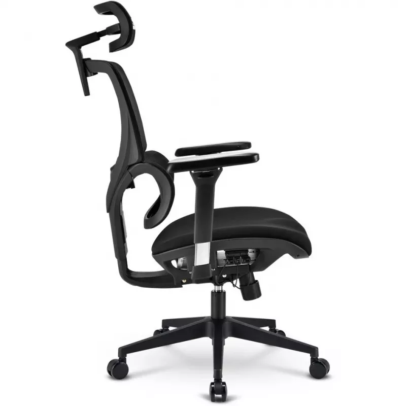 Kontoritool Sharkoon OfficePal C40 — must, ergonoomiline disain, reguleeritav kõrgus