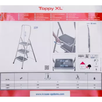 Krause kokkupandav aste Toppy XL hõbedane