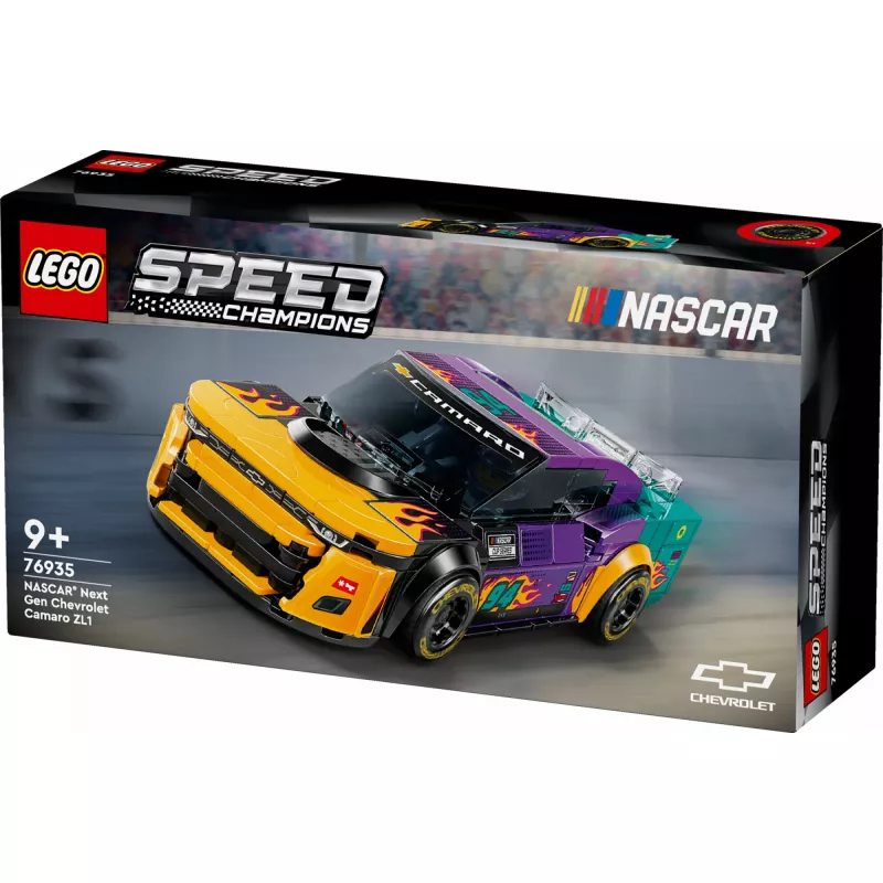 Ehituskomplekt LEGO Speed Champions 76935 NASCAR Next Gen Chevrolet Camaro ZL1, 328 tk, 1 minifiguur, vanus 9+