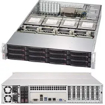 Super Micro Supermicro SC829 HE1C4-R1K02LPB - Rack - rack-mountable - 2U - verbessertes, erweitertes ATX - SATA/SAS - Hot-Swap 1000 Watt - Must (CSE-829HE1C4-R1K02LPB)