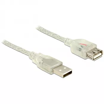 USB-kaabel DeLOCK 83883 USB 2.0 2m Läbipaistev