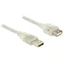 USB-kaabel DeLOCK 83883 USB 2.0 2m Läbipaistev