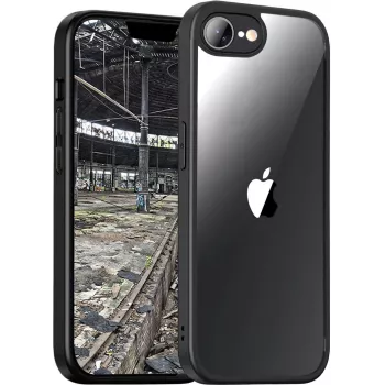 JT BERLIN Pankow Hybrid ümbris Apple iPhone 16E-le, sobib kuni 15,4 cm (6,06-tollise) ekraaniga, Must