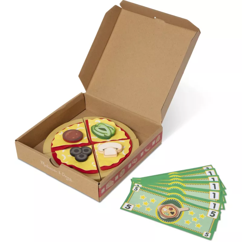 Mänguköögi lisatarvik Spin Master Melissa & Doug Top & Bake Pizza Counter, teeskletav pitsakomplekt