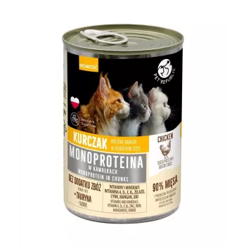 Märg kassitoit PetRepublic Monoprotein kana kastmes 400 g