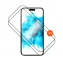 Karastatud klaasist ekraanikaitse FIXED Apple iPhone 17-le 2.5D Full Cover — 2 tk, must