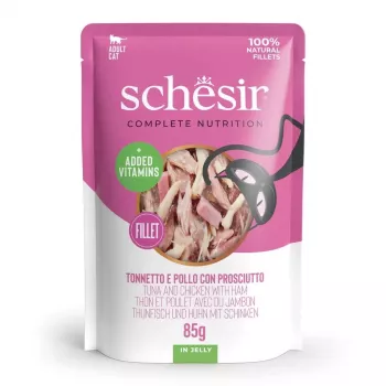 SCHESIR želees Tuunikala ja kana singiga - märg kassitoit - 85 g