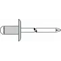 Pime need GESIPA 1454123 Al/St 5x16 mm suur äärik K14 10,0–12,0 mm jaoks, pakk 250 tk