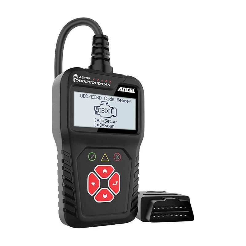 OBD2 diagnostikaskänner Ancel AS100/AC100, mitmeprotokolliline tugi, kompaktne pihuarvuti disain