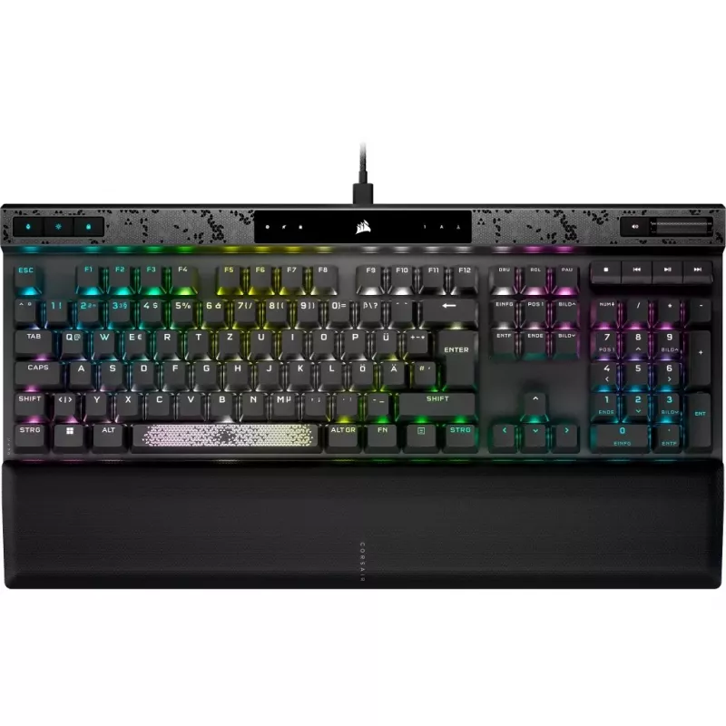 Corsair K70 MAX klaviatuur Mängimine USB Saksa Must
