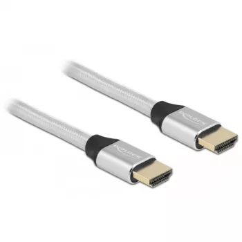 HDMI-kaabel DeLOCK Ultra High Speed 48 Gbps 8K 60 Hz Hõbedane 3m