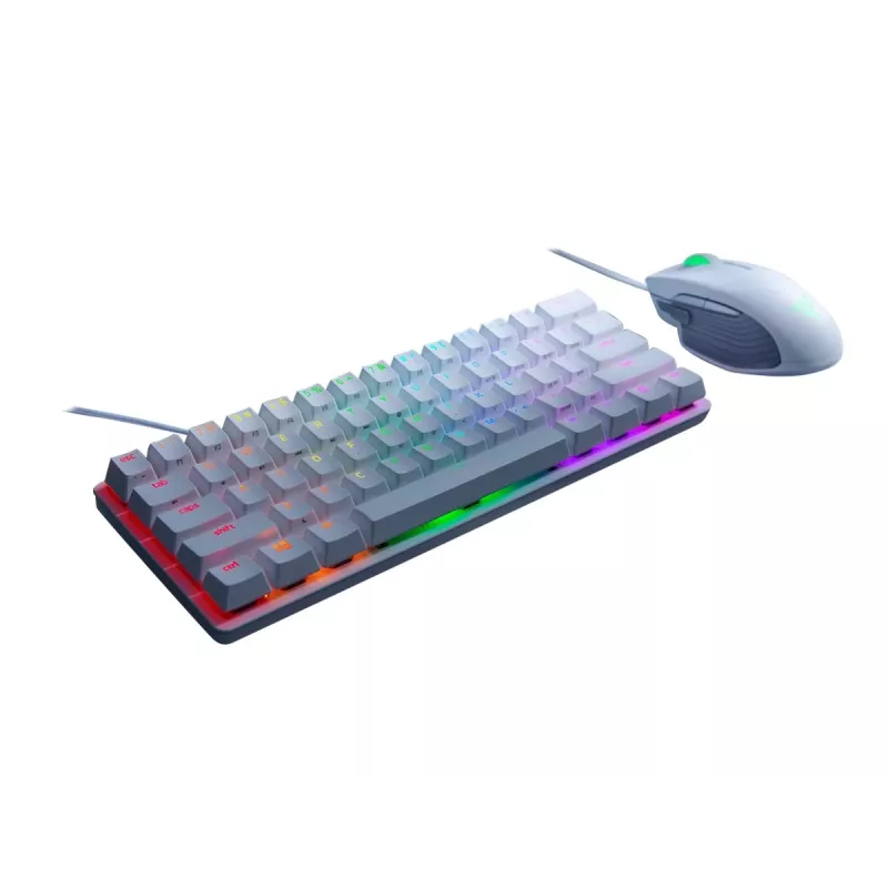 Mehaaniline mänguriklaviatuur Razer Huntsman Mini 60% valge USB QWERTY US International optilised lülitid