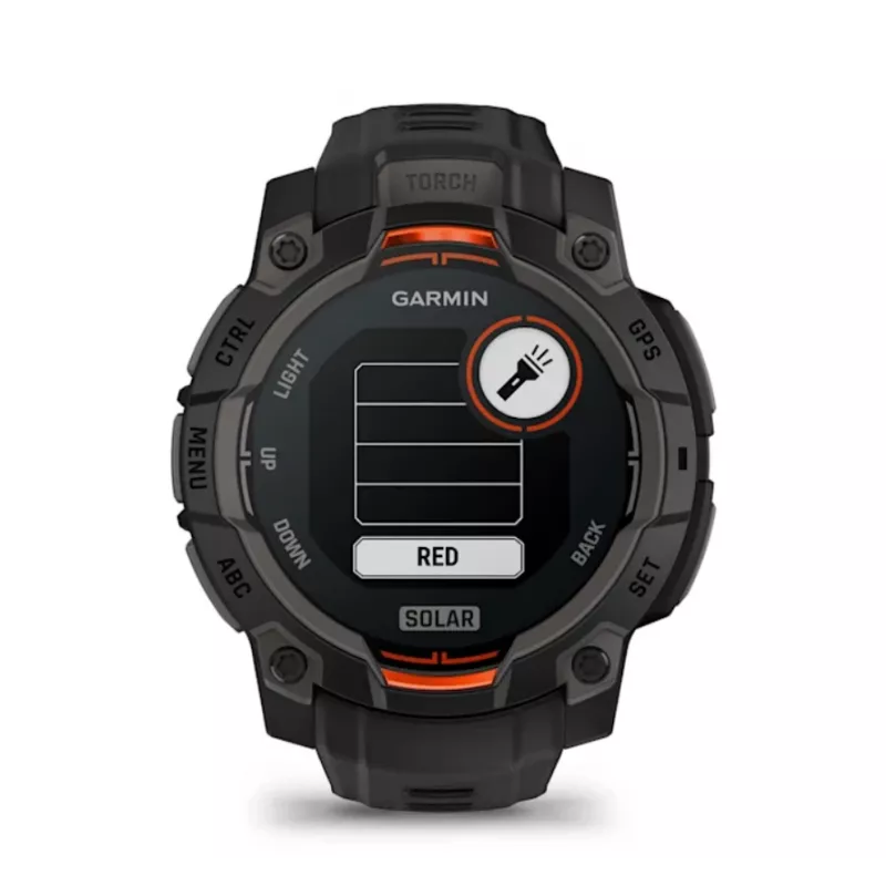 Garmin Instinct® 3 – 45 mm, päikeseenergiaga käekell Must