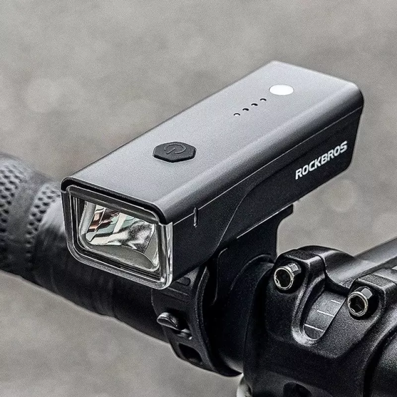Rockbros jalgrattavalgusti + USB-C - USB-A kaabel 260 lm Must