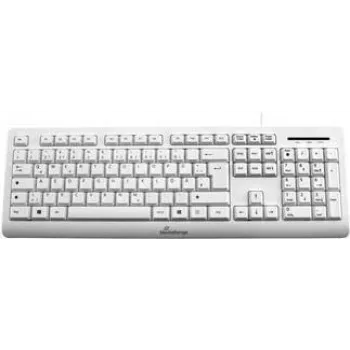 Klaviatuur MediaRange MROS110 Office USB QWERTZ Saksa Valge