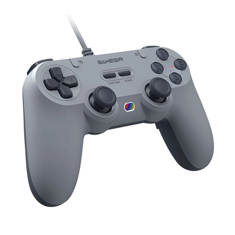 Juhtmega GameSir T3 GY mängukontroller — ergonoomiline disain, ühildub PC-ga