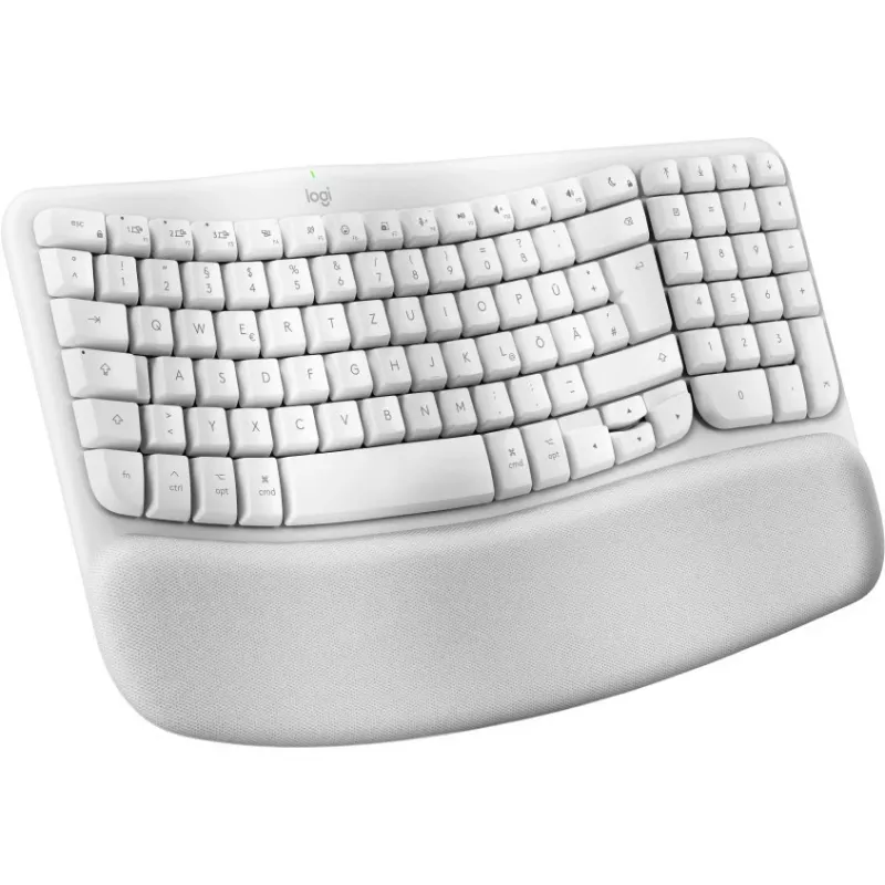 Klaviatuur Logitech Wave Keys for Mac QWERTZ Saksa Valge