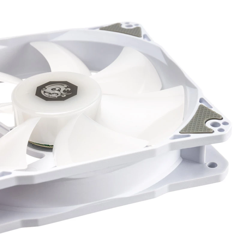 Jahutusventilaator BitsPower Notos RGB PWM 120mm valge, 3 tk pakend