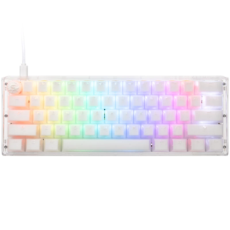 Ducky One 3 Aura Valge Mini klaviatuur Gaming USB QWERTY US International