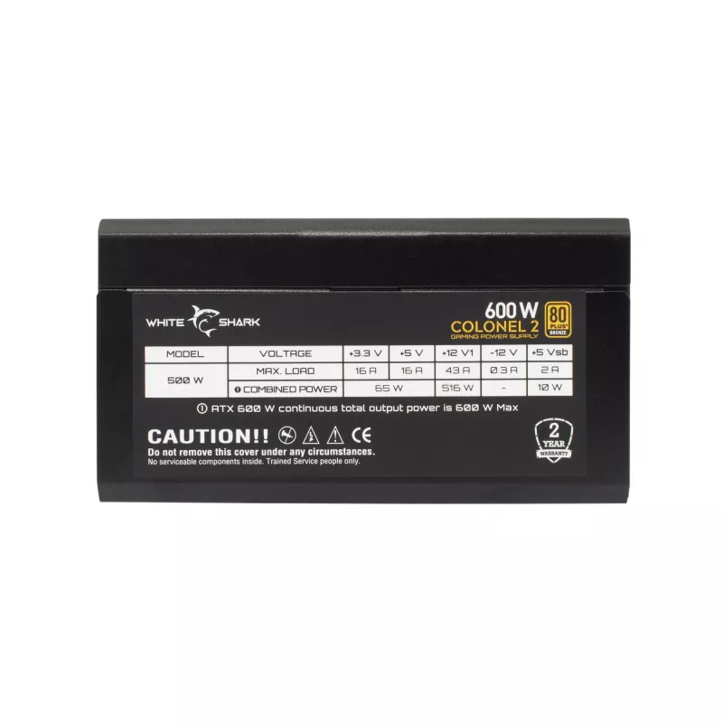 Toiteplokk White Shark GPSU-B600S Colonel-2 600W