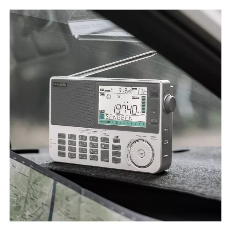 Kaasaskantav raadio Sangean ATS-909 X2 — valge — AM FM SW digitaalne häälestus