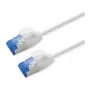 ROLINE patch-kaabel Cat.6A (klass EA) S/FTP (PiMF), LSOH, PoE, valge, 0,5 m