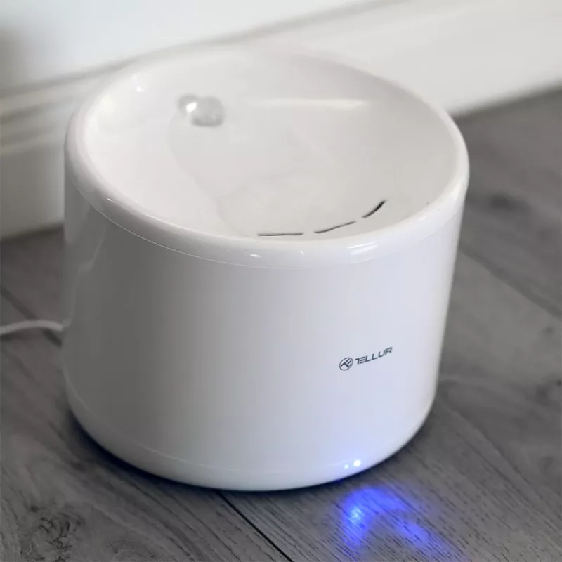 Lemmiklooma veeautomaat Tellur TLL331471 2L Valge — 2-liitrine automaatne veekauss kassidele ja väikestele koertele