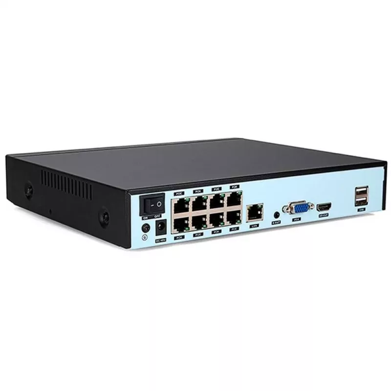 FOSCAM FN9108HE võrgusalvesti 8-kanaliline 5MP POE NVR Must