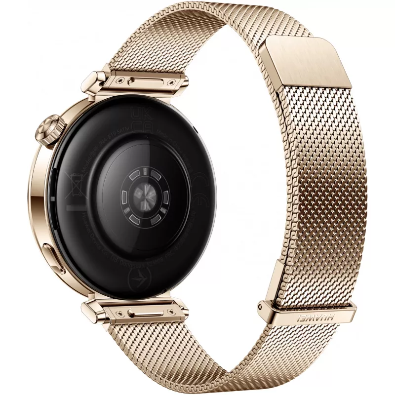 Nutikell HUAWEI WATCH GT5 41 mm — 1,32 tolli AMOLED, 466×466, 323 mAh, roostevabast terasest korpus, kuldne rihm