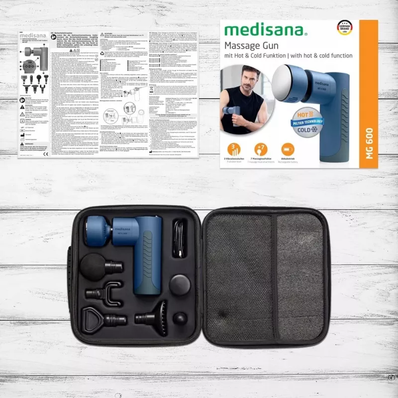Medisana MG 600 massaažiseade universaalne must, sinine