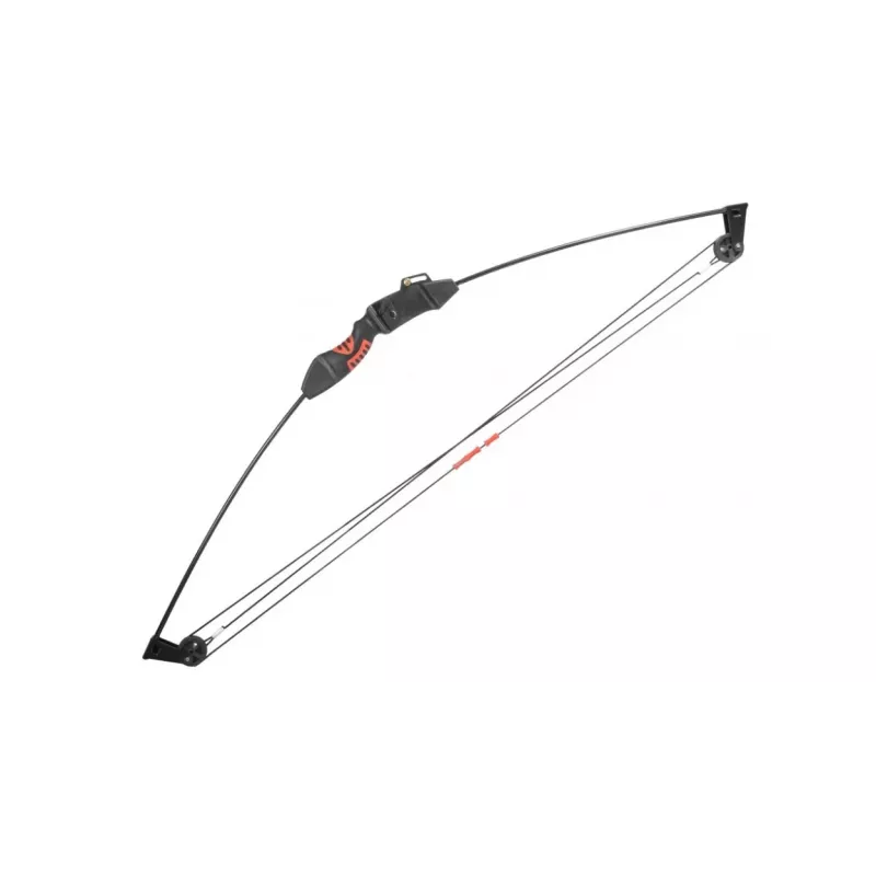 Compound bow POE LANG EK Chameleon Must 10–15 lb tõmbejõud, alumiinium, 930 mm, 22-tolline nöör, sisaldab 2 noolt ja tarvikuid