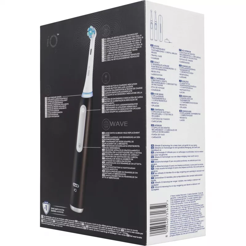 Elektriline hambahari BRAUN Oral-B iO Series 3N — must/sinine, 2 käepidet