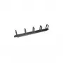 LogiLink kaablišabloon lülituskappi - RAL 9005 - 1U - 48,3 cm (19tolline)