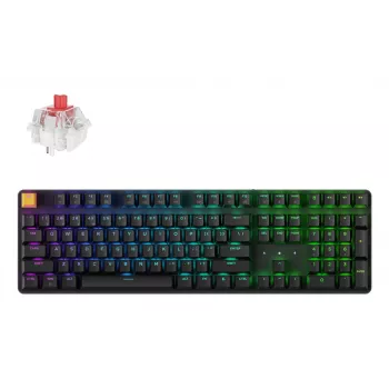 Keychron J5 - US paigutus - Super Red Linear - must juhtmeta klaviatuur