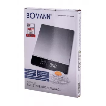 Bomann KW 1421 CB - LCD - must - roostevaba teras - 160 x 230 x 18 mm - 18 mm - AAA - roostevaba teras (614211)