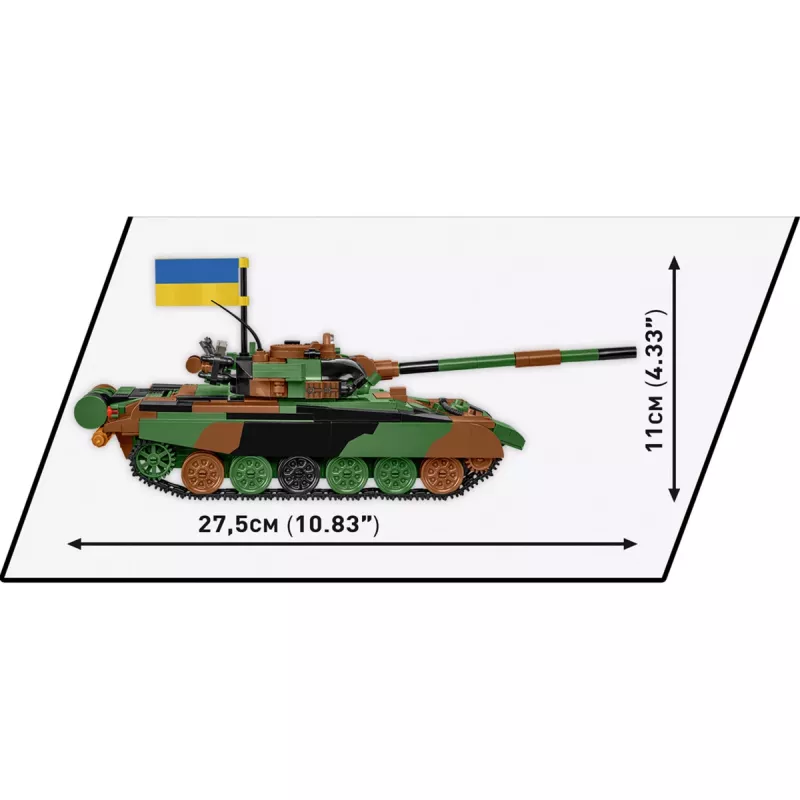 Ehituskomplekt COBI T-72M1R PL/UA Relvajõud 724 tk