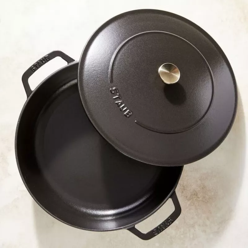 Saute Pan ZWILLING STAUB BRAISERS Ümmargune 28 cm, must, põhja Ø 22,2 cm